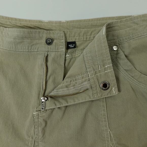 Kuhl Skirt Womens 6 Green Patine Dye Inverted Pleat Gorpcore Granola Girl Nature - Picture 7 of 7